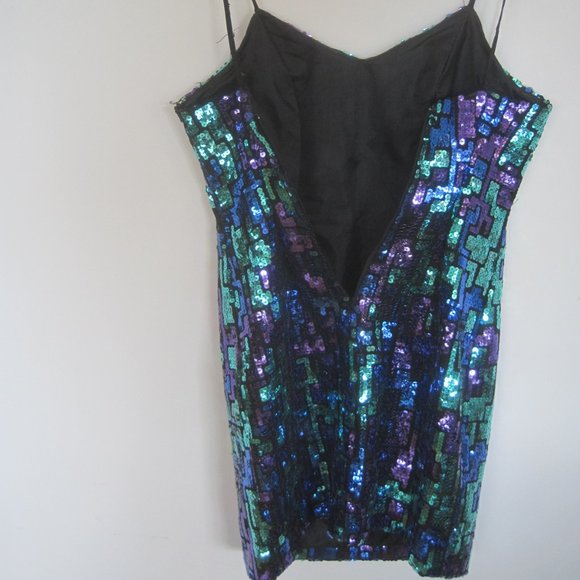 COPY - Vintage Sequin Mini Dress - Picture 7 of 11